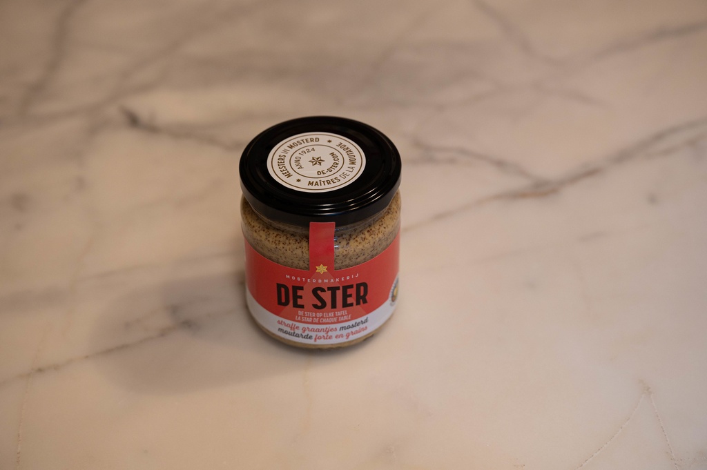 Mosterd De Ster sterk van smaak - potje van 210 ml