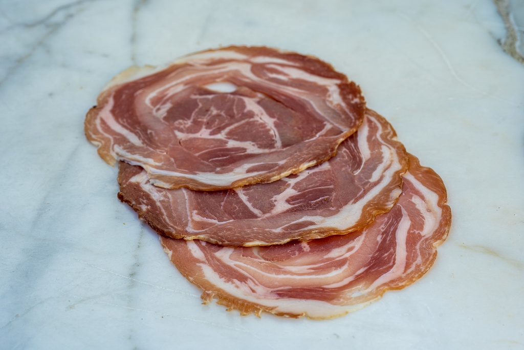 Pancetta (1 dikke snede, Vacuum verpakt)